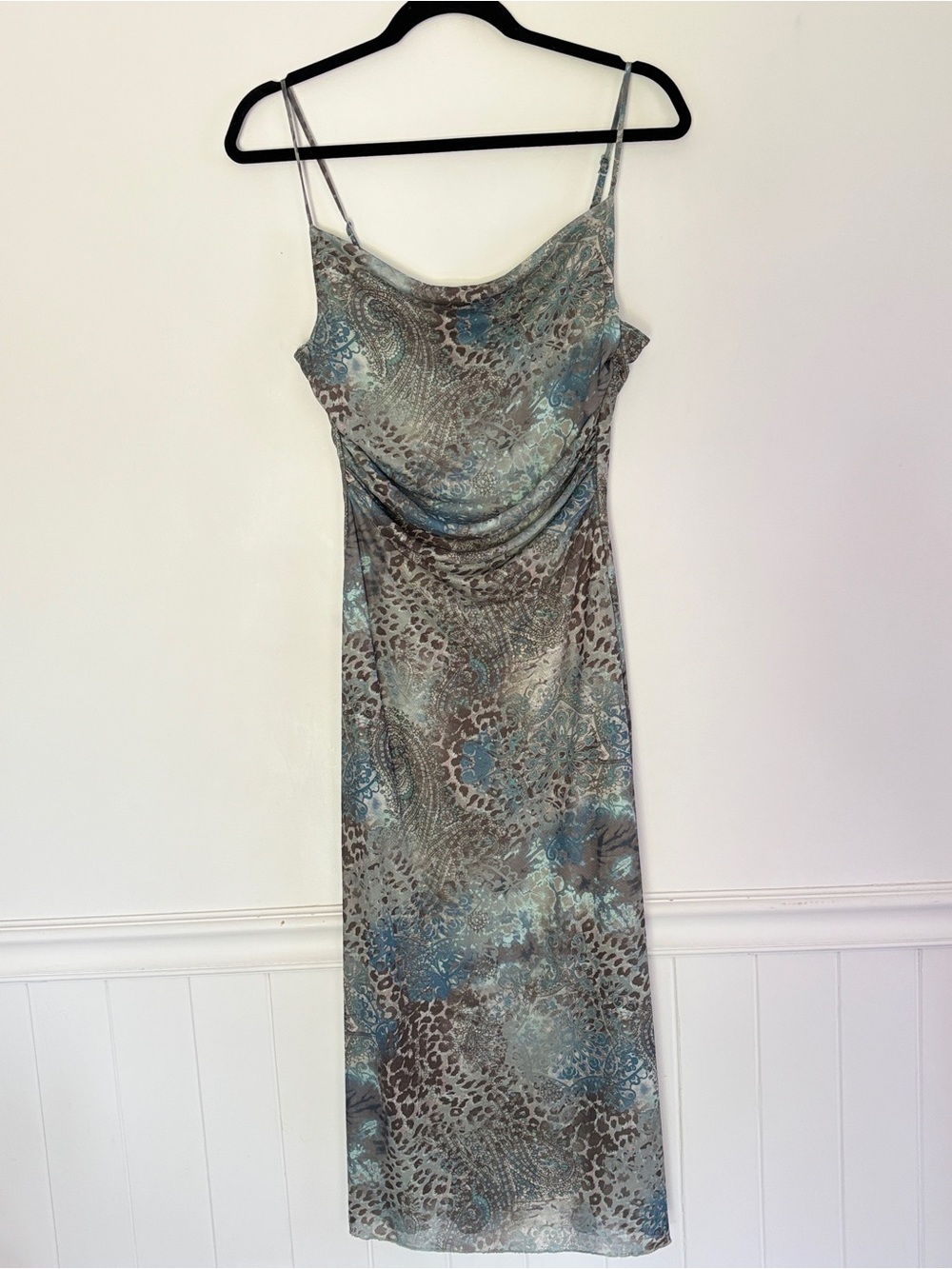 PerSaya Y2K Cami Slip Tank Dress Size Juniors Medium /Women's XS Sheer Lined 90s